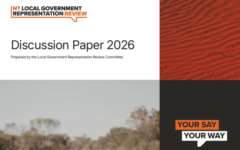 Have your say on local government representation in the Territory